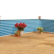 Collections Etc Deck \u0026 Fence Privacy Netting Screen Blue Stripe NO SIZE